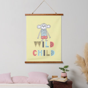 Wild Child Scandia Monkey Hangend Wandkleed