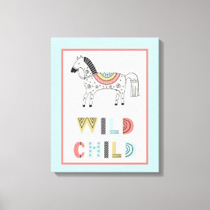 Wild Child Scandia Paarden Nursery  Canvas Afdruk