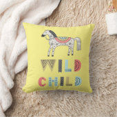 Wild Child Scandinavian Horse Baby Yellow Kussen (Deken)
