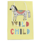 Wild Child Scandinavian Horse Pastel Yellow Medium Cadeauzakje (Voorkant)