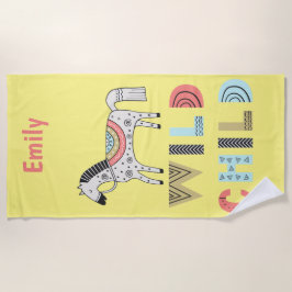 Wild Child Scandinavian Horse Personalized Strandlaken