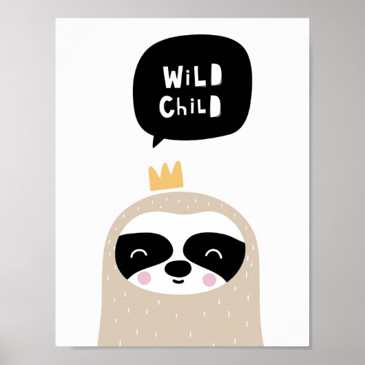 Wild Child | Scandinavisch Poster (Voorkant)