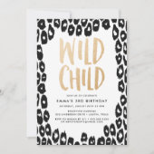Wild Child | Verjaardagsfeest Uitnodiging (Voorkant)