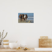 Wild Chincoteague Ponies, Assateague Island Beach Poster (Keuken)