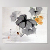 Wild Chrysanthemum en Cricket, Watanabe Seitei Poster (Voorkant)