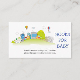 Wild City Baby shower Books for Baby Informatiekaartje