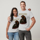 Wild Clash - Epic Battle Between Bear and Crocodil T-shirt (Unisex)