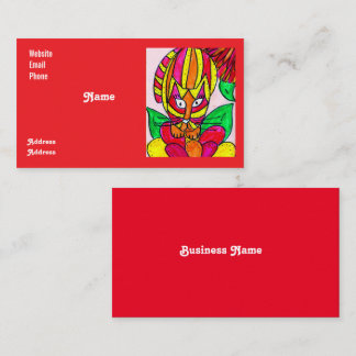 Wild Colorful Business Card Visitekaartje