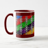 Wild Colorful Rabbit Pattern Mok (Links)