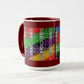 Wild Colorful Rabbit Pattern Mok (Voorkant links)