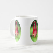 Wild Columbine Flower Personalized Koffiemok (Voorkant links)