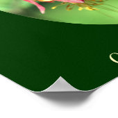 Wild Columbine Flower Voeg Jouw tekst toe Poster (Hoek)