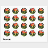Wild Columbine Ronde Sticker (Vel)