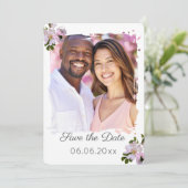 Wild Country Roos Bewaar de datum Fotokaart Save The Date (Staand voorkant)