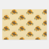 Wild cowboy westerne verjaardag inpakpapier vel (Voorkant 2)