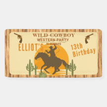 Wild cowboy westerne verjaardag