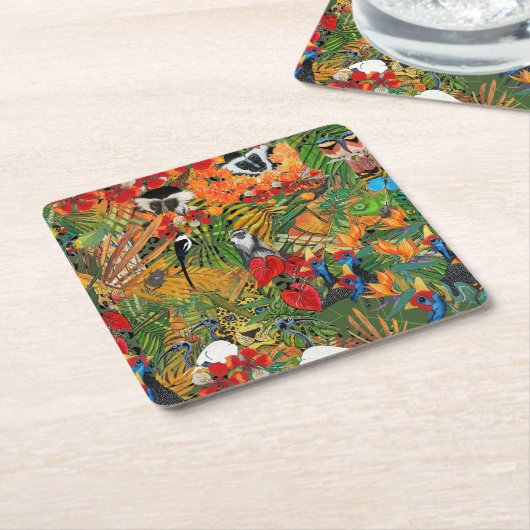 Wild Creation  Kartonnen Onderzetters (Schuin)