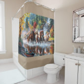 Wild Creek Run Douchegordijn (In situ)