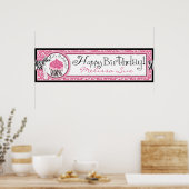 Wild Cupcake CP Birthday Banner Poster (Keuken)