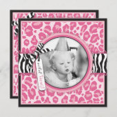 Wild Cupcake CP Invitation Square B2 Kaart (Voorkant / Achterkant)