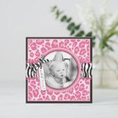 Wild Cupcake CP Invitation Square B3 Kaart (Staand voorkant)