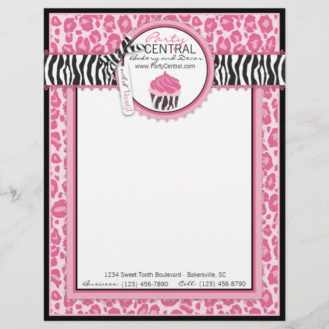 Wild Cupcake CP Letterhead Briefhoofd (Voorkant)