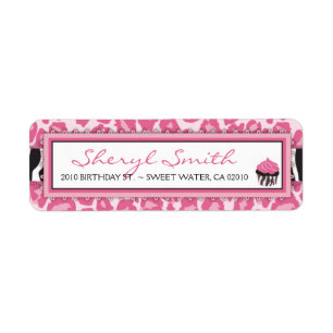 Wild Cupcake CP retourlabel Etiket
