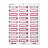 Wild Cupcake CP Retourlabel Etiket (Full Sheet)