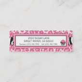 Wild Cupcake Skinny Visitekaartje (Achterkant)