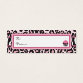 Wild Cupcake WP Skinny Gift Label Mini Visitekaartjes (Achterkant)