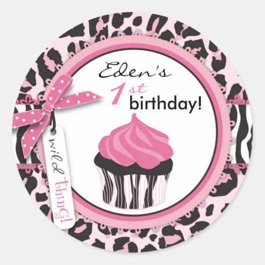 Wild Cupcake WP Sticker (Voorkant)