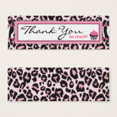 Wild Cupcake WP TY Skinny Gift Label Mini Visitekaartjes (Voorkant /achterkant)