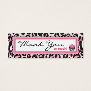 Wild Cupcake WP TY Skinny Gift Label Mini Visitekaartjes