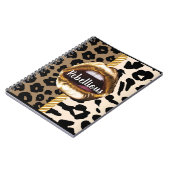 Wild Custom Gold lips Gift Décor girly Cute Makeup Notitieboek (Linkerzijde)