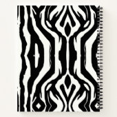 Wild Custom Zebra Print Patroon Notitieboek (Achterkant)