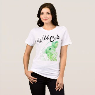 Wild Cute – Konijnontwerp Dames T-Shirt