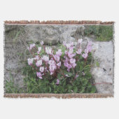 Wild Cyclamen Throw Blanket Deken (Voorkant)