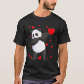 Wild Dab Animals Dabbing Panda Bear St Valentine's T-shirt (Voorkant)