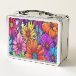 Wild Daisies #4 - Metal Lunchbox