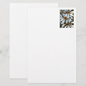 "Wild Daisies" Floral Stationery Briefpapier (Voorkant / Achterkant)