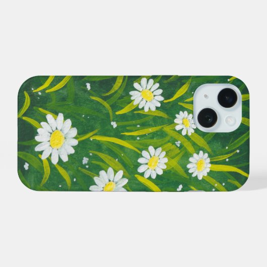 Wild Daisies iPhone 15 Case (Achterkant horizontaal)