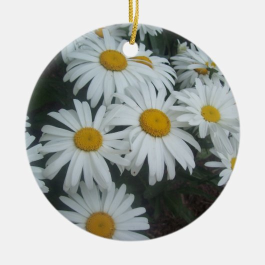Wild Daisies Keramisch Ornament (Voorkant)