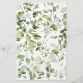 Wild daisy blooms Baby shower Predicted Game (Achterkant)