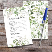 Wild daisy blooms Baby shower Predicted Game