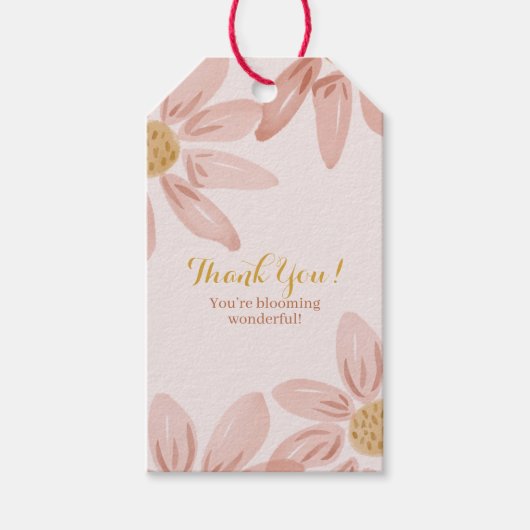 Wild Daisy Boho 1st Birthday Party voor Labels Cadeaulabel (Voorkant)