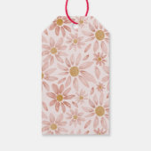 Wild Daisy Boho 1st Birthday Party voor Labels Cadeaulabel (Achterkant)