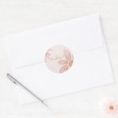 Wild Daisy Boho Bedankt Cadeau Ronde Sticker (Envelop)