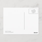 Wild Daisy Botanische Briefkaart met foto-schets (Achterkant)