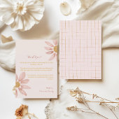 Wild Daisy Eerste Verjaardag, Boho Floral Theme Bedankkaart