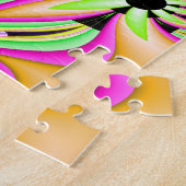 Wild Daisy Fractal Art Legpuzzel (Zijkant)